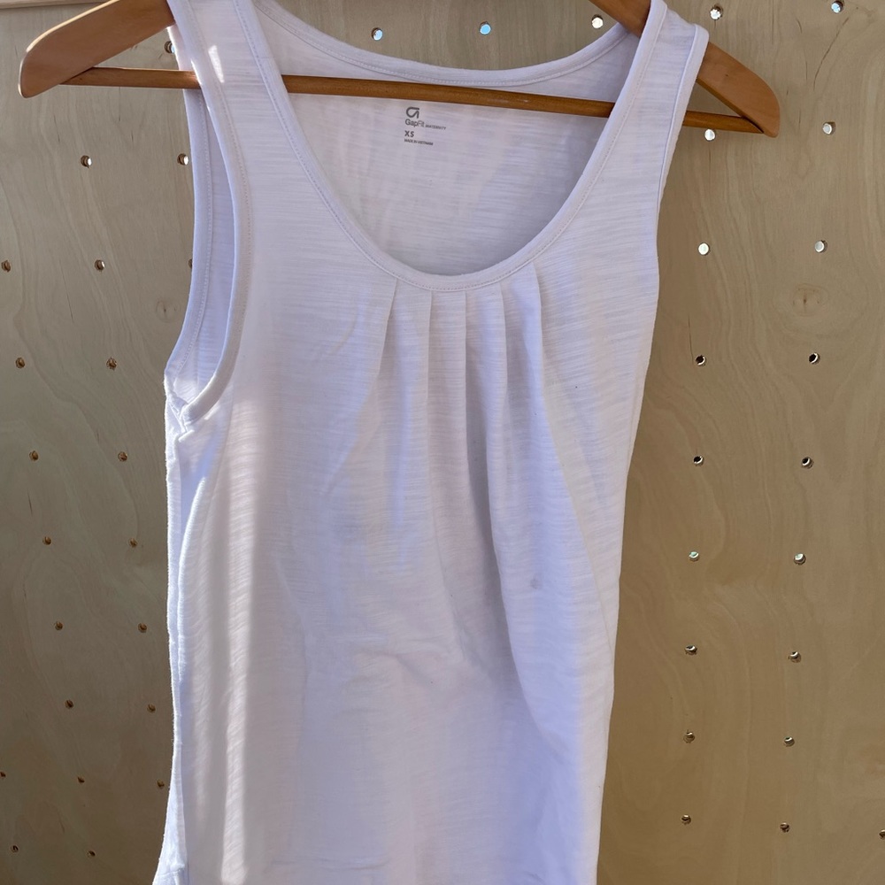 Gapfit XS White Maternity Tank